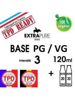 PACK 140ML BASE 3MG EXTRAPURE TPD-DIY - Do It Yourself-alavape.com