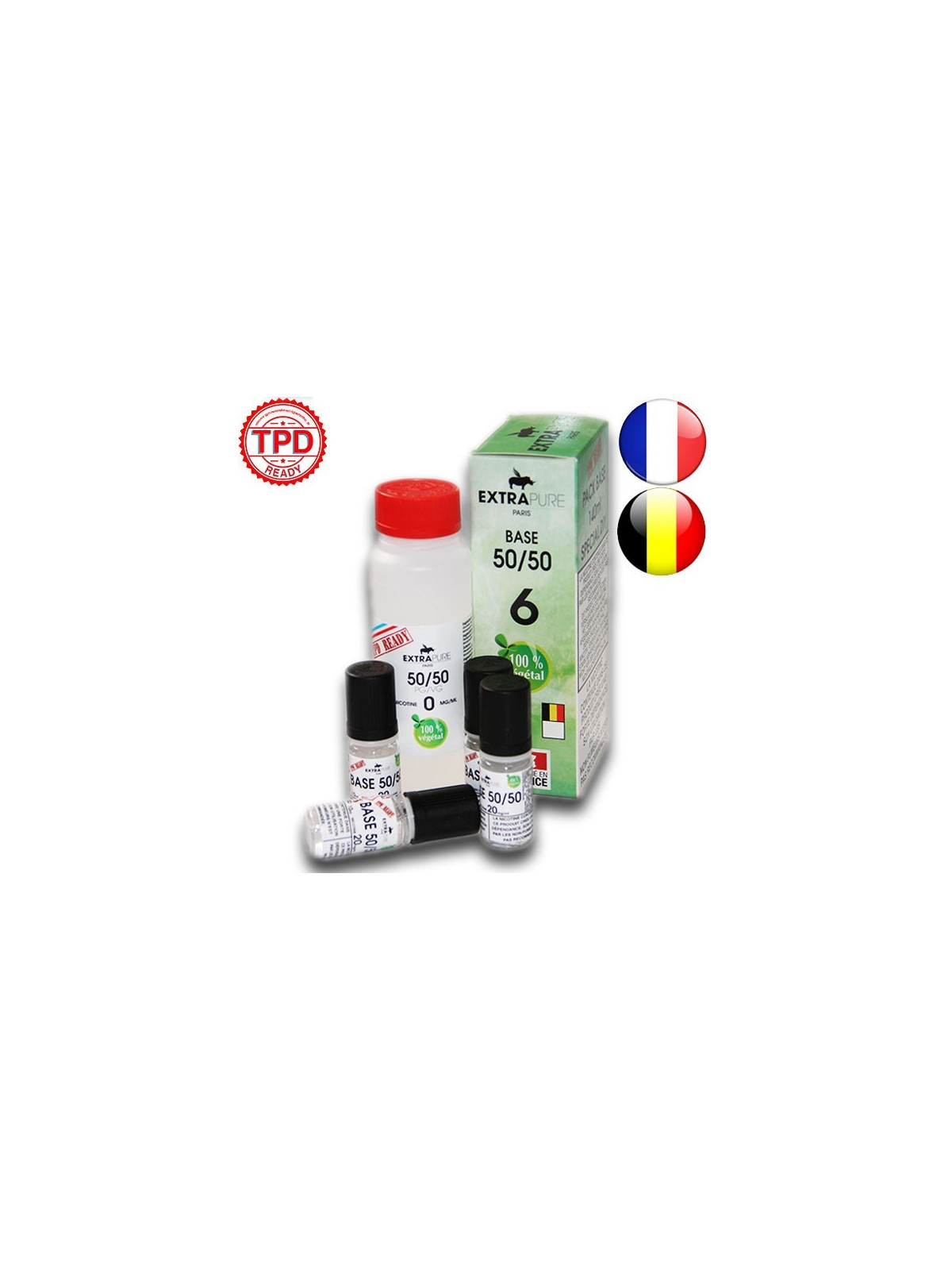 PACK 140ML BASE 6MG EXTRAPURE TPD-DIY - Do It Yourself-alavape.com