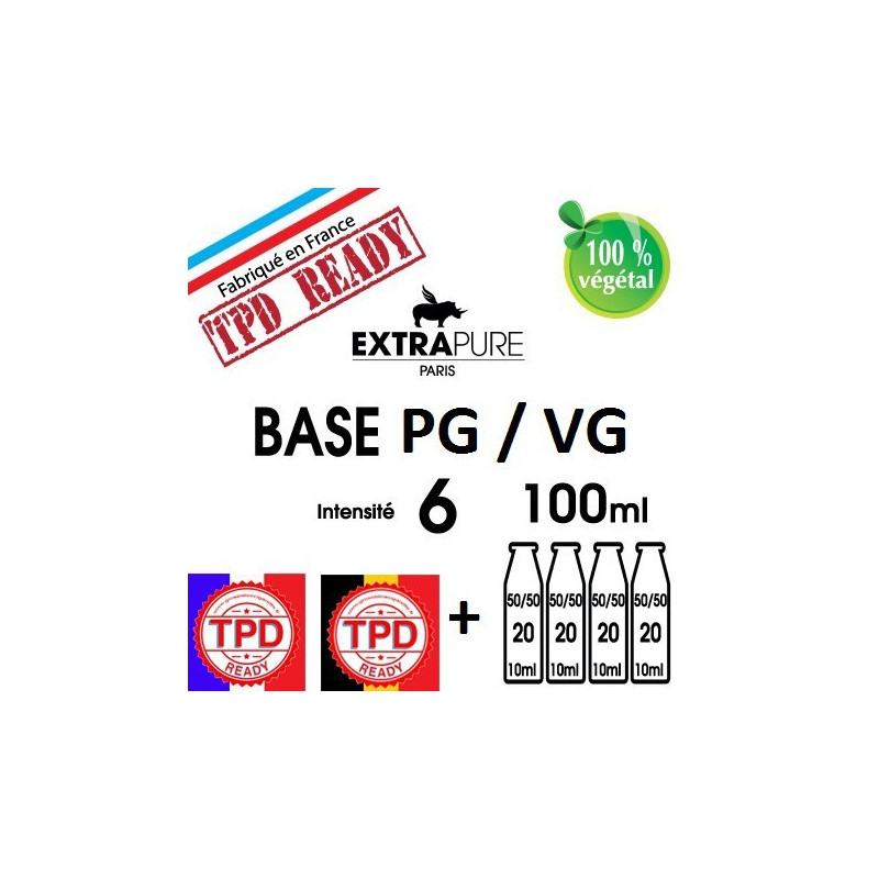 PACK 140ML BASE 6MG EXTRAPURE TPD-DIY - Do It Yourself-alavape.com