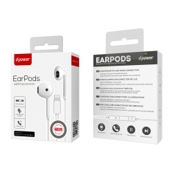 ECOUTEUR PRISE LIGHTNING IPHONE K6009 - D-POWER-Ecigarettes-alavape.com