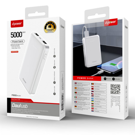 POWER BANK 5000MAH P8582 - D-POWER-Ecigarettes-alavape.com