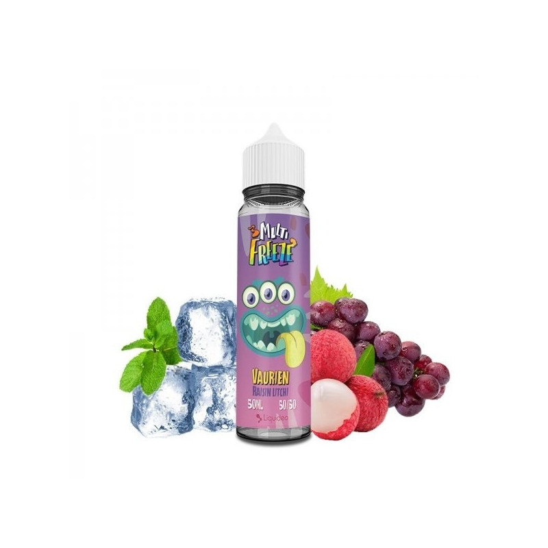 E LIQUIDE VAURIEN LITCHI RAISIN 50ML - MULTI FREEZE LIQUIDEO-Eliquides-alavape.com