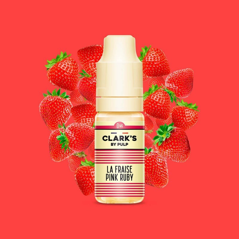E LIQUIDE LA FRAISE PINK RUBY 10ML - CLARK'S BY PULP-Eliquides-alavape.com