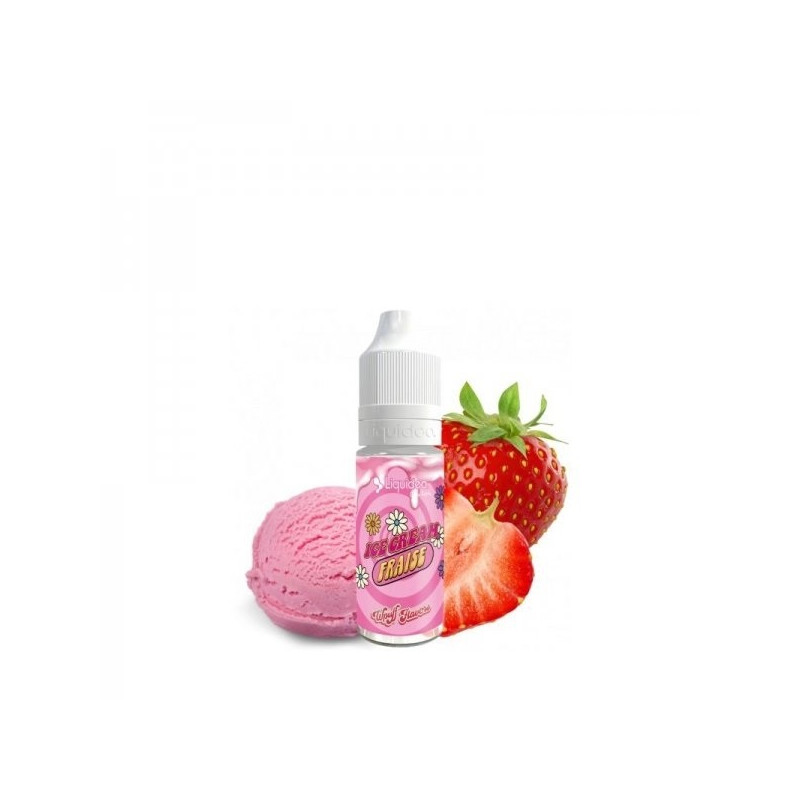 E LIQUIDE ICE CREAM FRAISE 10ML - WPUFF FLAVORS LIQUIDEO-Eliquides-alavape.com