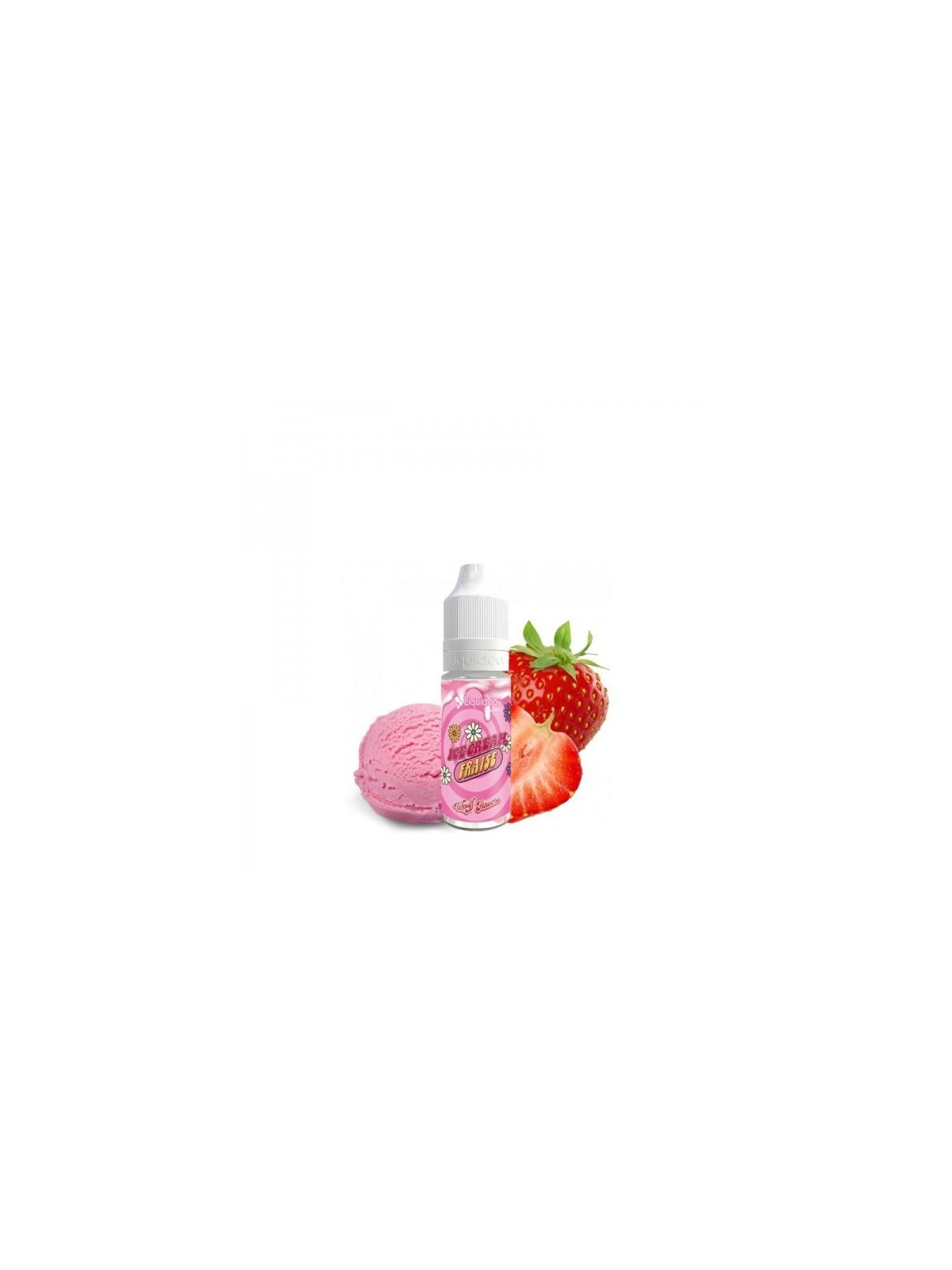 E LIQUIDE ICE CREAM FRAISE 10ML - WPUFF FLAVORS LIQUIDEO-Eliquides-alavape.com