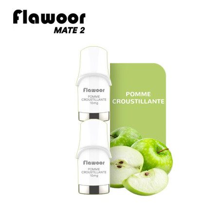 CARTOUCHES PUFF POMME CROUSTILLANTE / 2PCS - FLAWOOR MATE 2-PUFFS-alavape.com