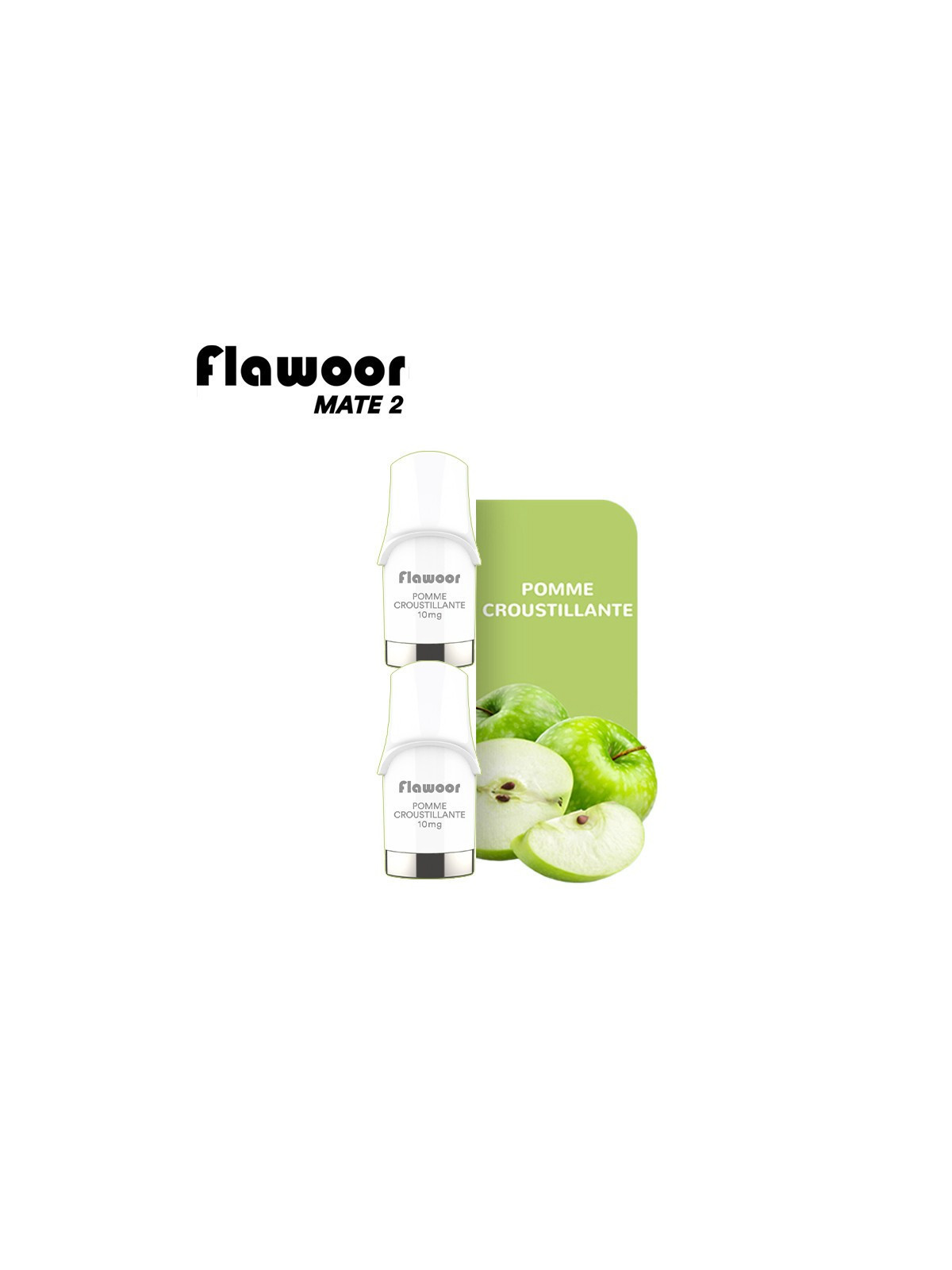 CARTOUCHES PUFF POMME CROUSTILLANTE / 2PCS - FLAWOOR MATE 2-PUFFS-alavape.com