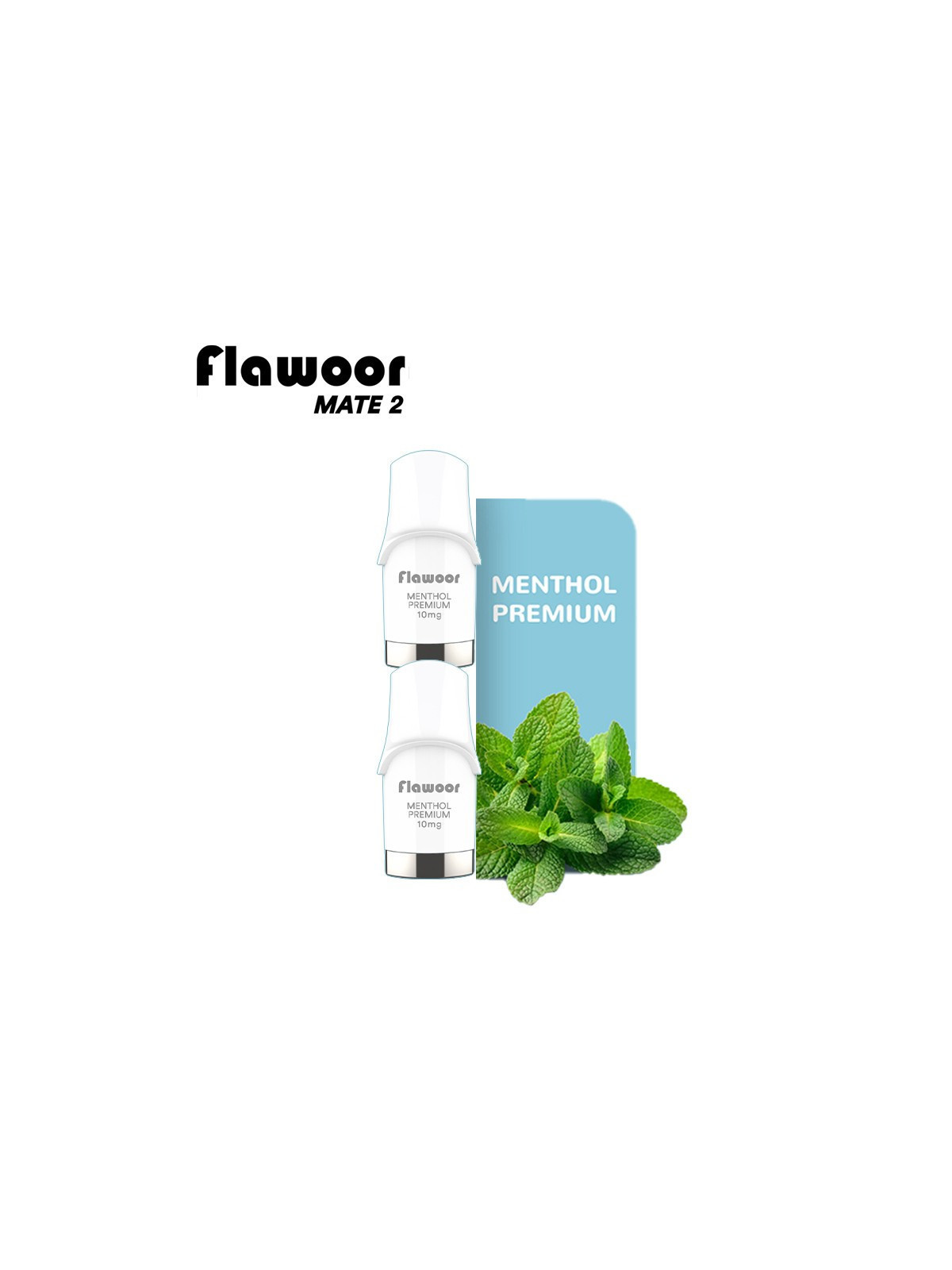 CARTOUCHES PUFF MENTHOL PREMIUM / 2PCS - FLAWOOR MATE 2-PUFFS-alavape.com