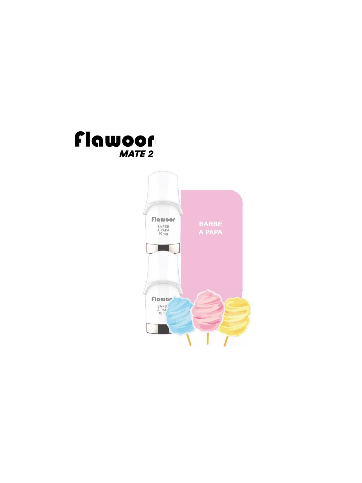 CARTOUCHES PUFF BARBE À PAPA / 2PCS - FLAWOOR MATE 2-PUFFS-alavape.com