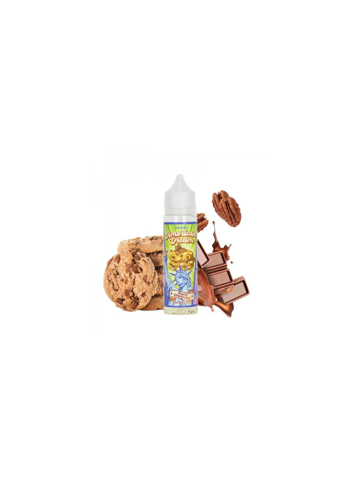 E LIQUIDE DOUBLE CHIP COOKIE 50ML AMERICAN DREAM - SAVOUREA-Eliquides-alavape.com