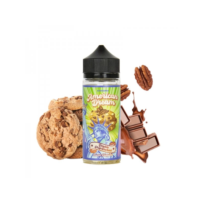 E LIQUIDE DOUBLE CHIP COOKIE 100ML AMERICAN DREAM - SAVOUREA-Eliquides-alavape.com