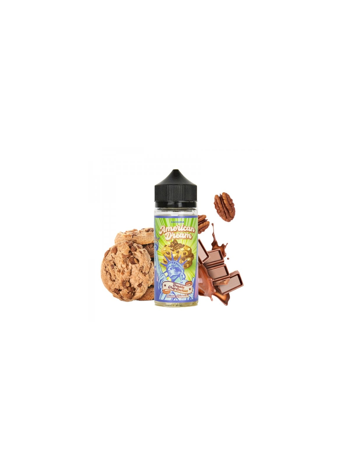 E LIQUIDE DOUBLE CHIP COOKIE 100ML AMERICAN DREAM - SAVOUREA-Eliquides-alavape.com