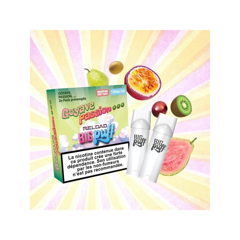 CARTOUCHES PUFF GOYAVE PASSION / 2PCS - BIG PUFF RELOAD-PUFFS-alavape.com
