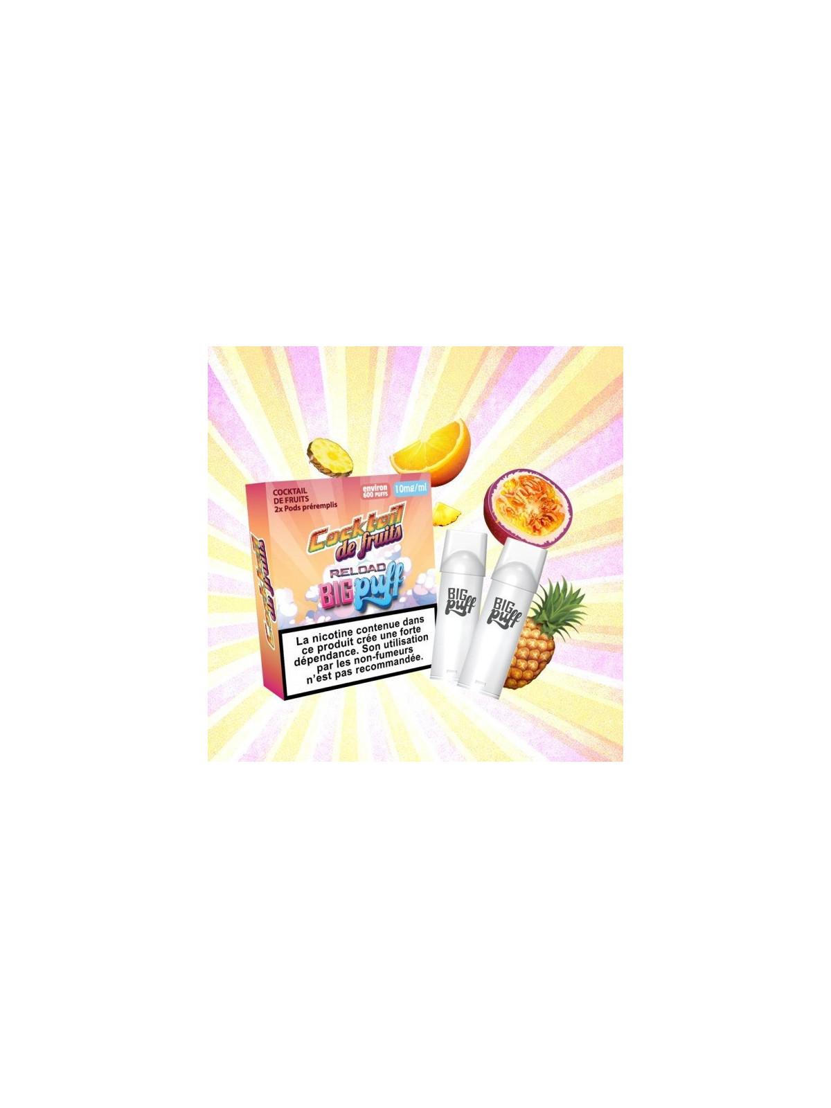 CARTOUCHES PUFF COCKTAIL DE FRUITS / 2PCS - BIG PUFF RELOAD-PUFFS-alavape.com