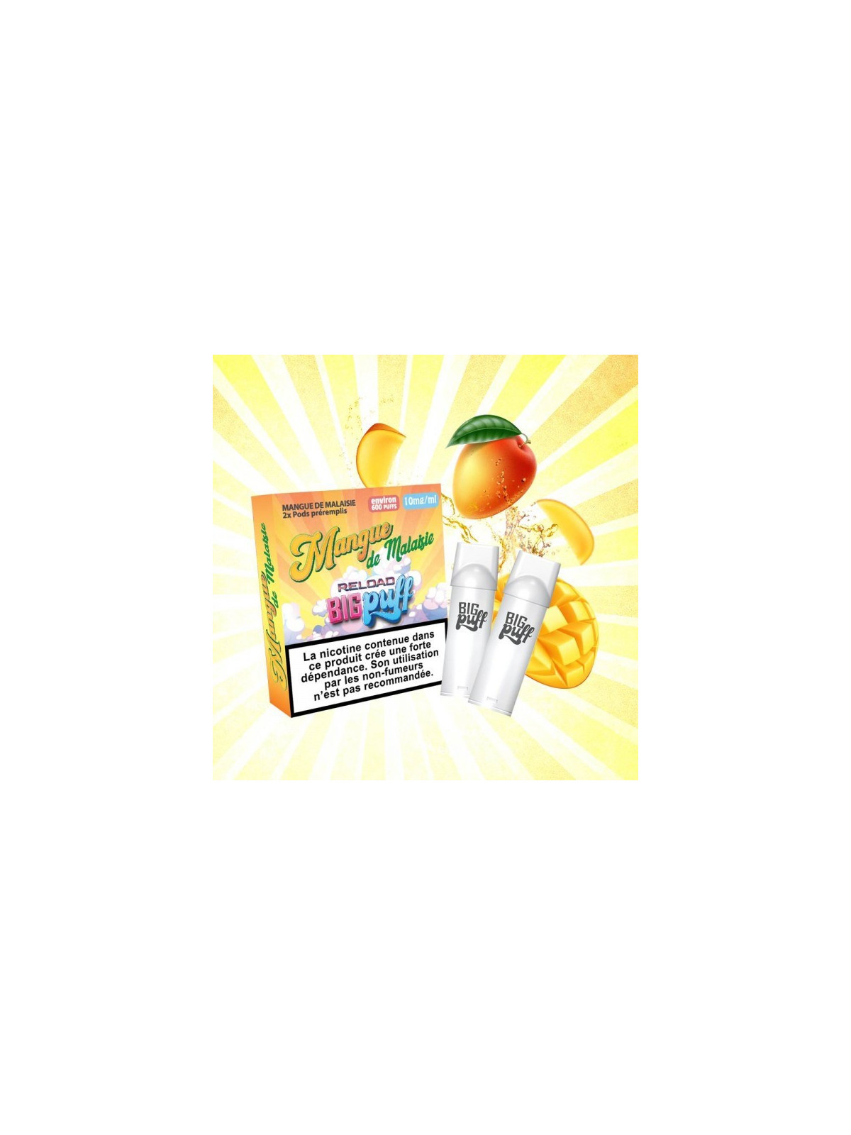 CARTOUCHES PUFF MANGUE DE MALAISIE / 2PCS - BIG PUFF RELOAD-PUFFS-alavape.com