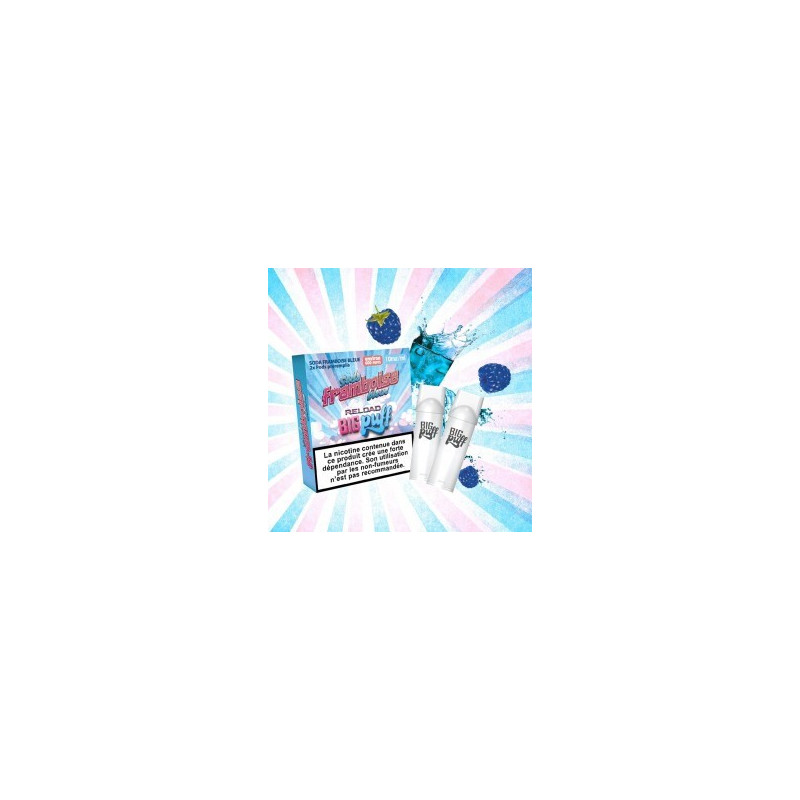 CARTOUCHES PUFF SODA FRAMBOISE BLEUE / 2PCS - BIG PUFF RELOAD-PUFFS-alavape.com