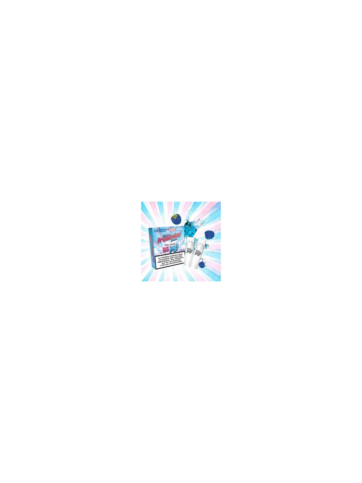 CARTOUCHES PUFF SODA FRAMBOISE BLEUE / 2PCS - BIG PUFF RELOAD-PUFFS-alavape.com