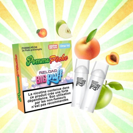 CARTOUCHES PUFF POMME PÊCHE / 2PCS - BIG PUFF RELOAD-PUFFS-alavape.com