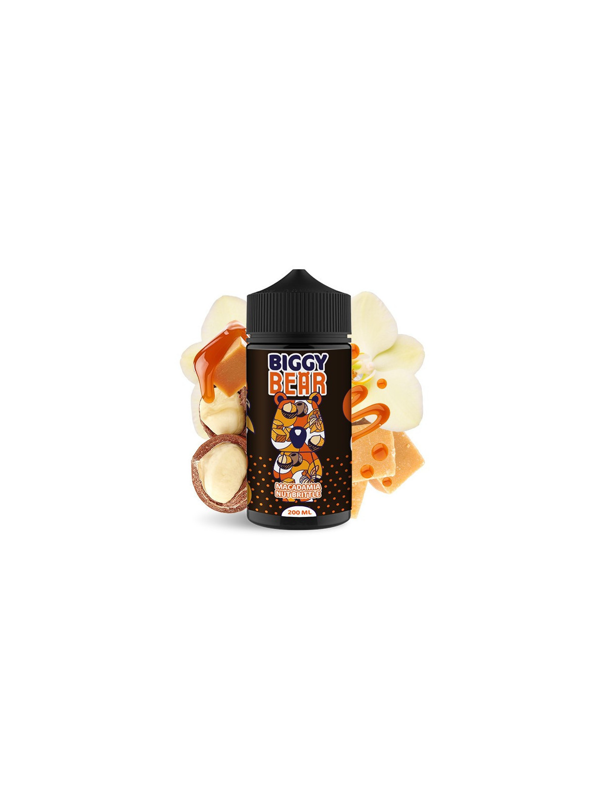 E LIQUIDE MACADAMIA NUT BRITTLE 200ML - BIGGY BEAR-Eliquides-alavape.com