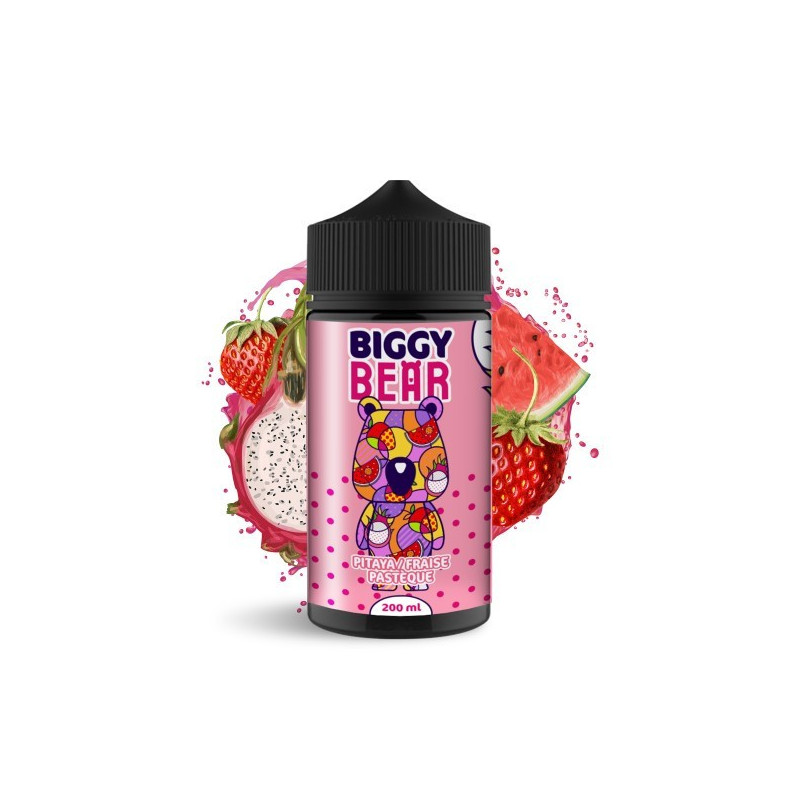E LIQUIDE PITAYA FRAISE PASTÈQUE 200ML - BIGGY BEAR-Eliquides-alavape.com