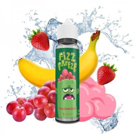 E-LIQUIDE FIZZ AND FREEZE FRAISE BANANE RAISIN 50ML - LIQUIDEO