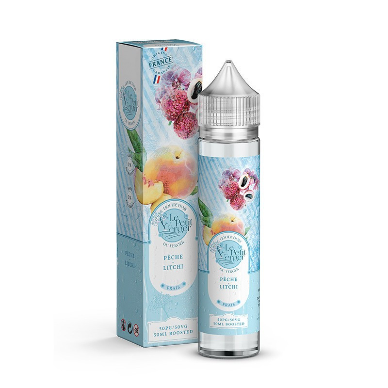 E-LIQUIDE LE PETIT VERGER FRAIS PÊCHE LITCHI 50ML - SAVOUREA