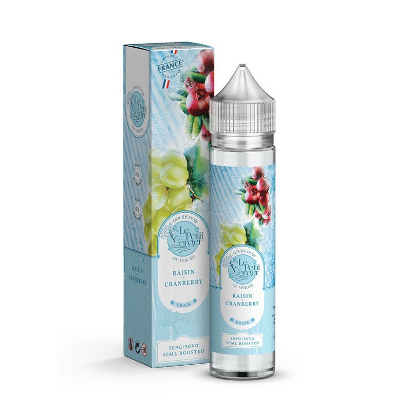 E-LIQUIDE LE PETIT VERGER FRAIS RAISIN CRANBERRY 50ML - SAVOUREA