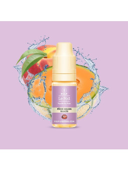 E-LIQUIDE LE POD LIQUIDE PÊCHE MELON GLACÉS SELS DE NICOTINE 10ML - PULP