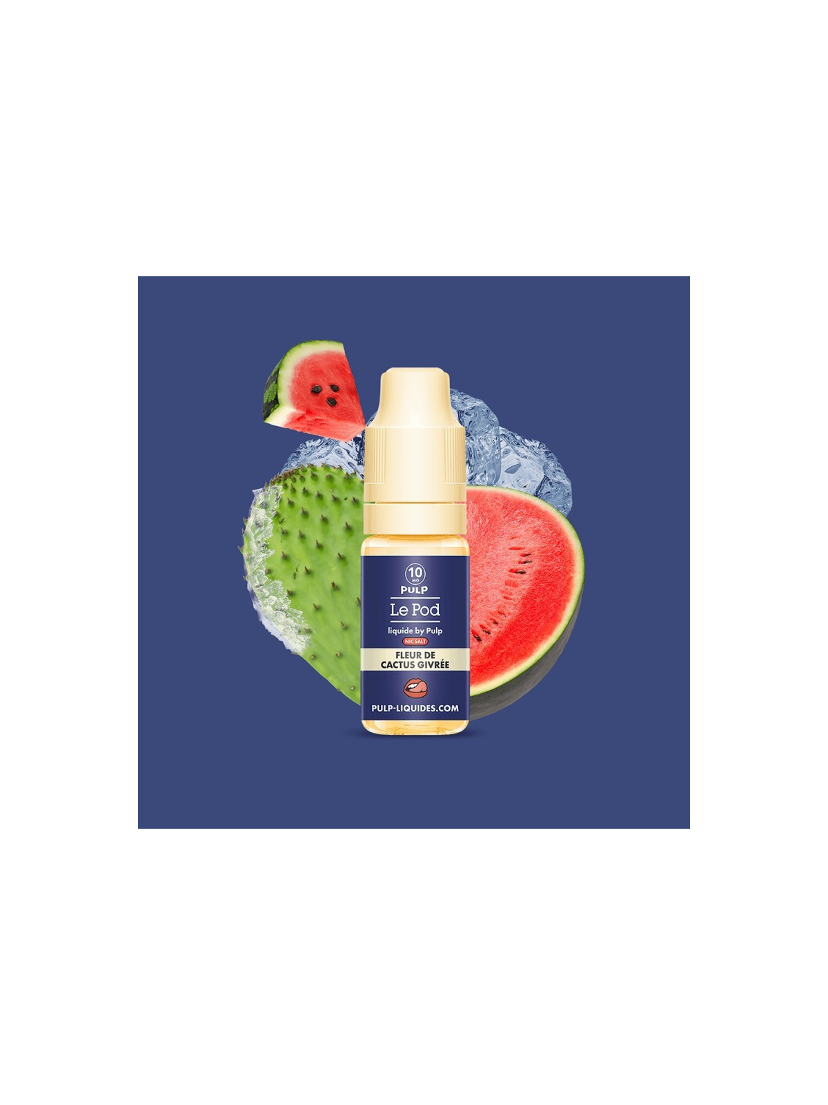E-LIQUIDE LE POD LIQUIDE FLEUR DE CACTUS GIVRÉE SELS DE NICOTINE 10ML - PULP