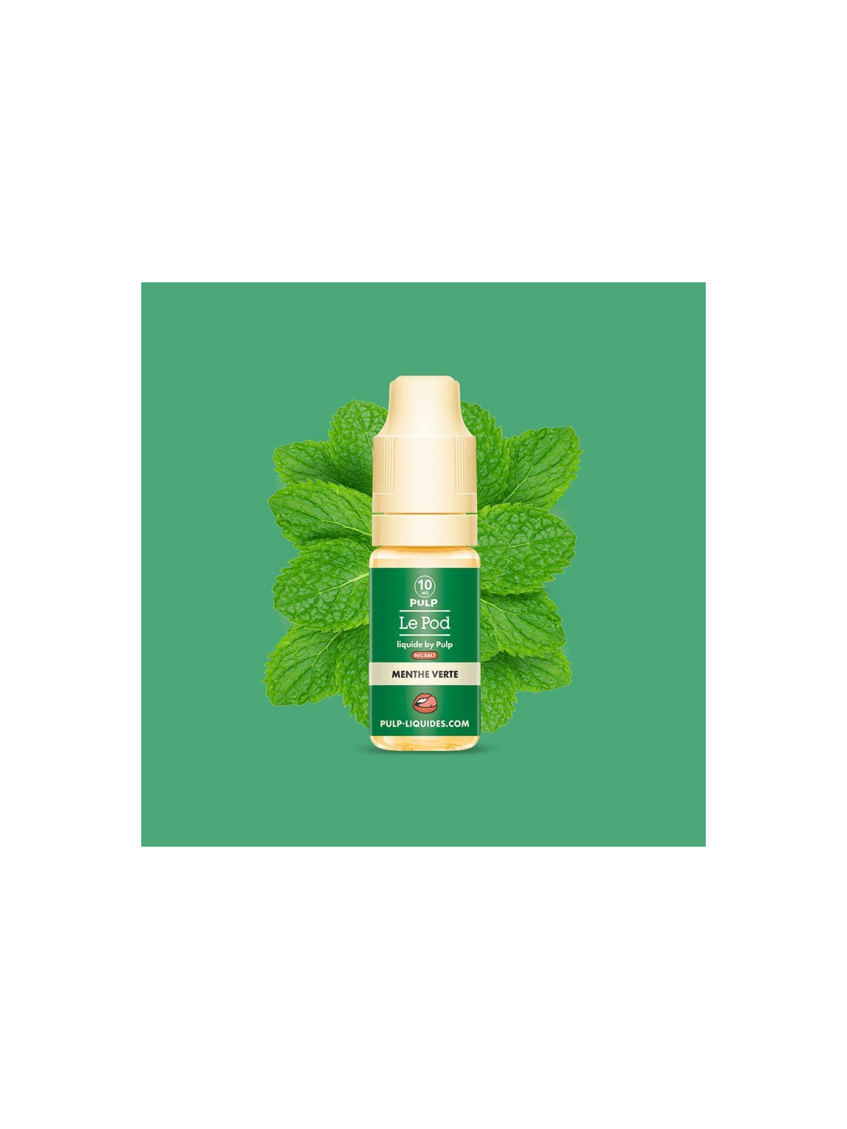 E-LIQUIDE LE POD LIQUIDE MENTHE VERTE SELS DE NICOTINE 10ML - PULP