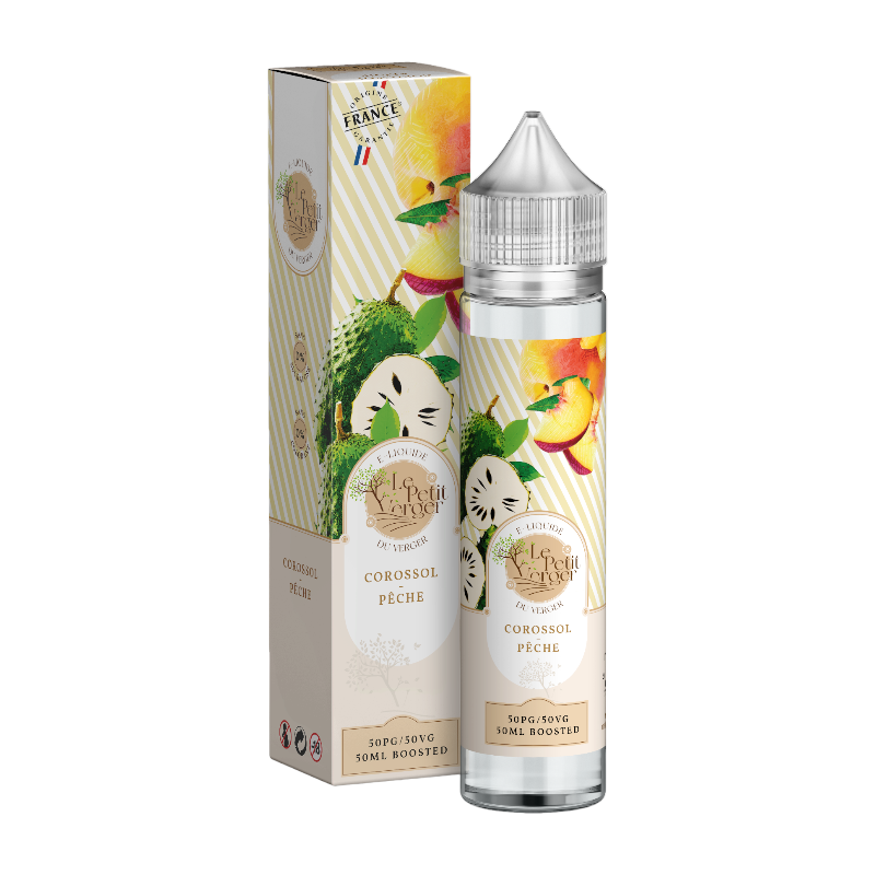 E-LIQUIDE LE PETIT VERGER COROSSOL PÊCHE 50ML - SAVOUREA