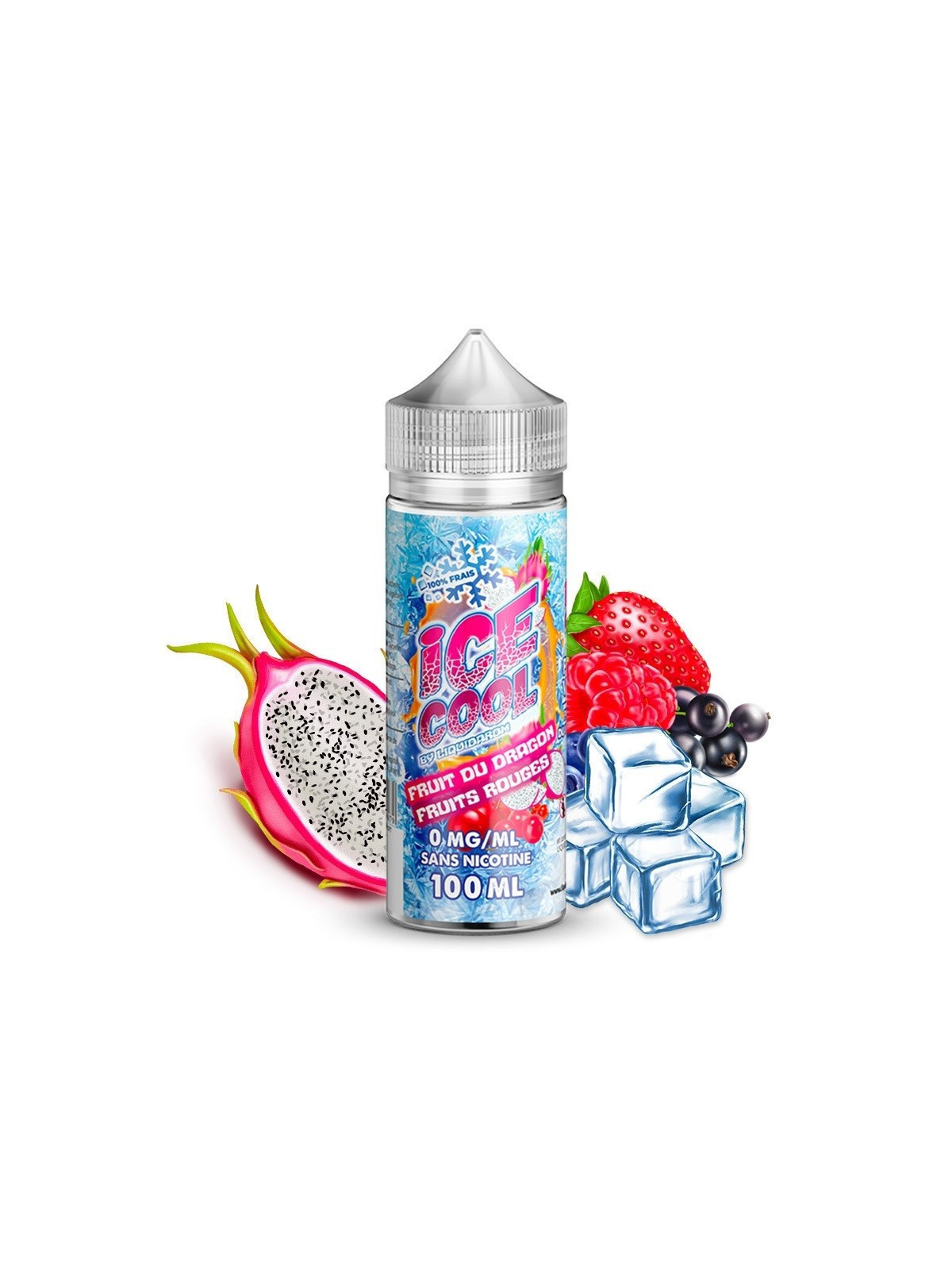 E-LIQUIDE ICE COOL FRUIT DU DRAGON FRUITS ROUGES 100ML - LIQUIDAROM