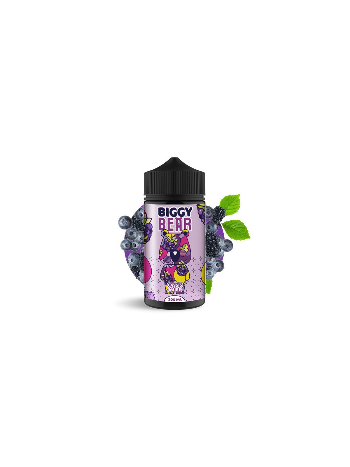 E-LIQUIDE CASSIS MÛRE 200ML - BIGGY BEAR