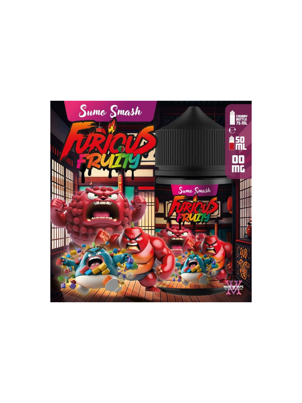 E-LIQUIDE FURIOUS FRUITY SUMO SMASH 50ML - MADE IN VAPE