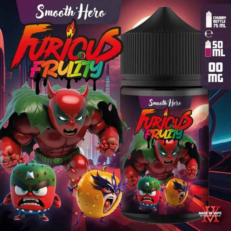 E-LIQUIDE FURIOUS FRUITY SMOOTH'HERO 50ML - MADE IN VAPE