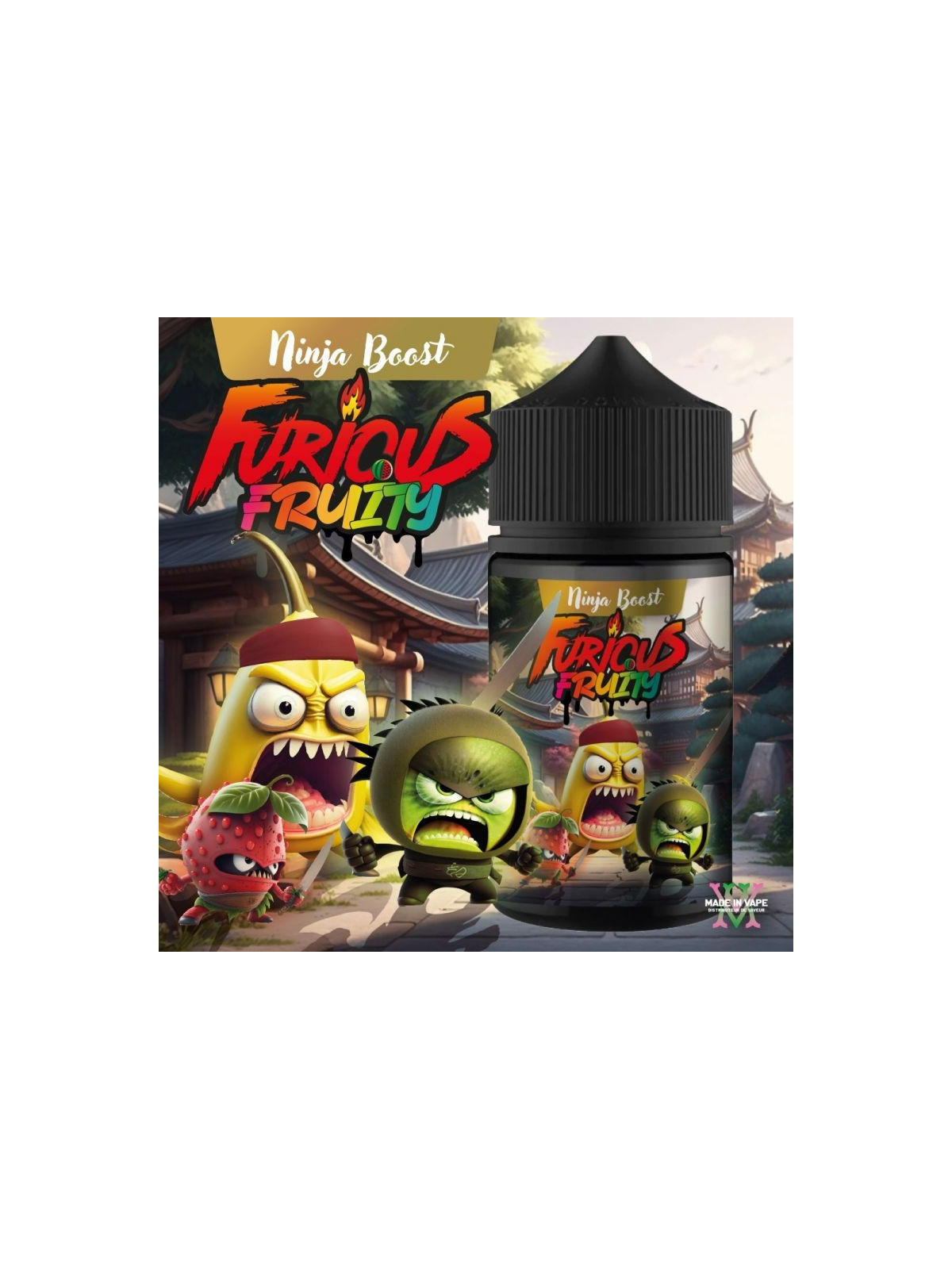 E-LIQUIDE FURIOUS FRUITY NINJA BOOST 50ML - MADE IN VAPE