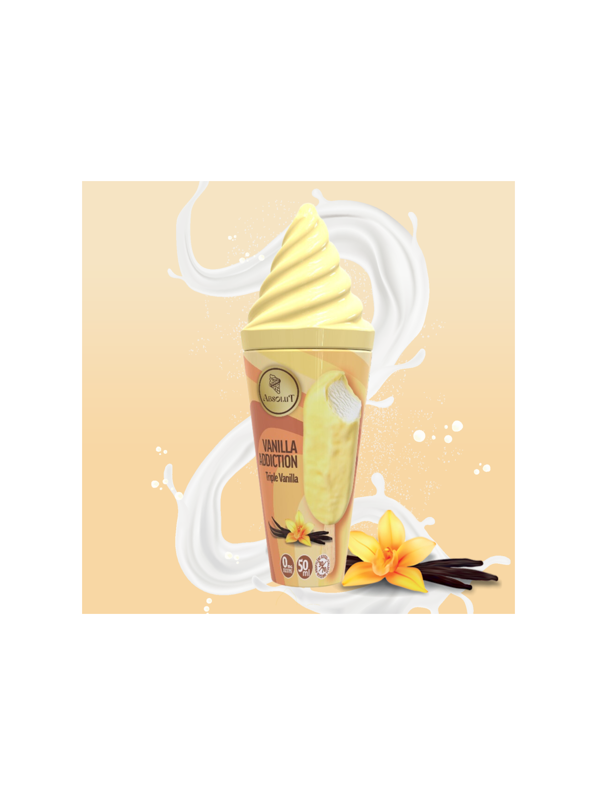 E-LIQUIDE ABSOLUT VANILLA ADDICTION 50ML - VAPE MAKER