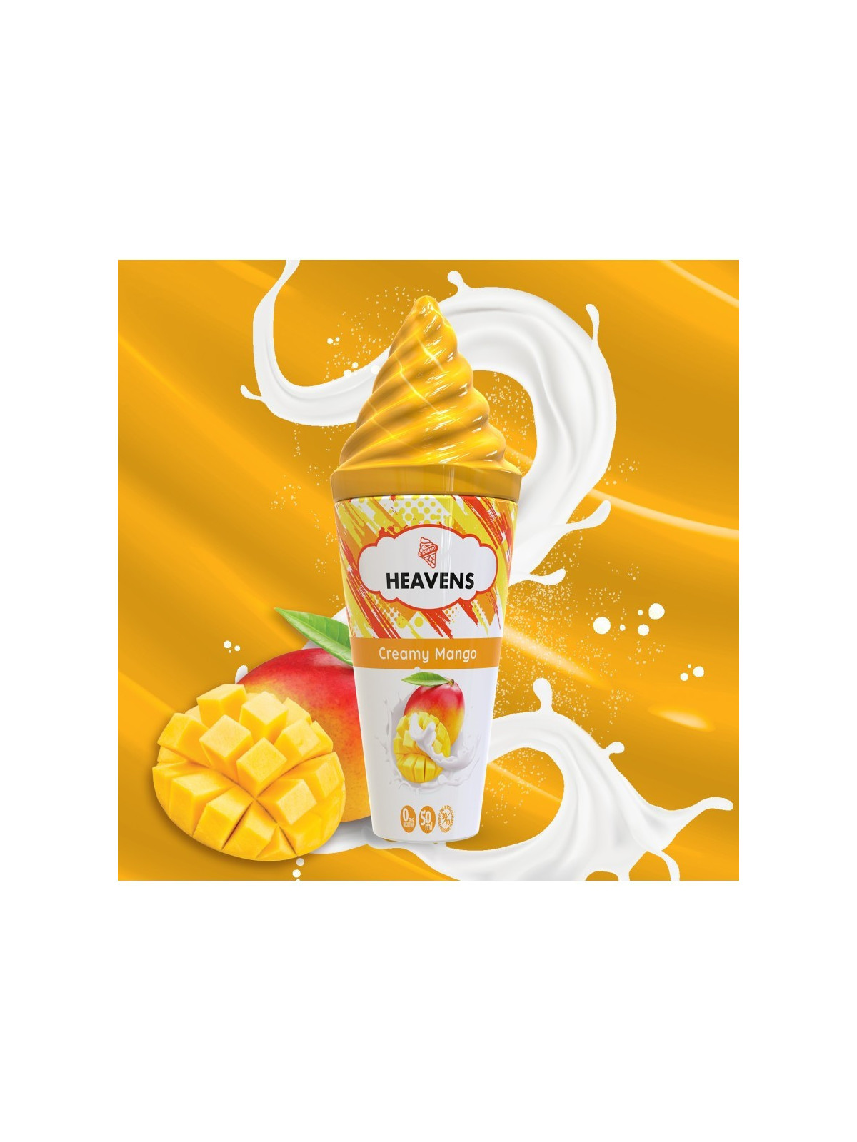 E-LIQUIDE HEAVENS CREAMY MANGO 50ML - VAPE MAKER