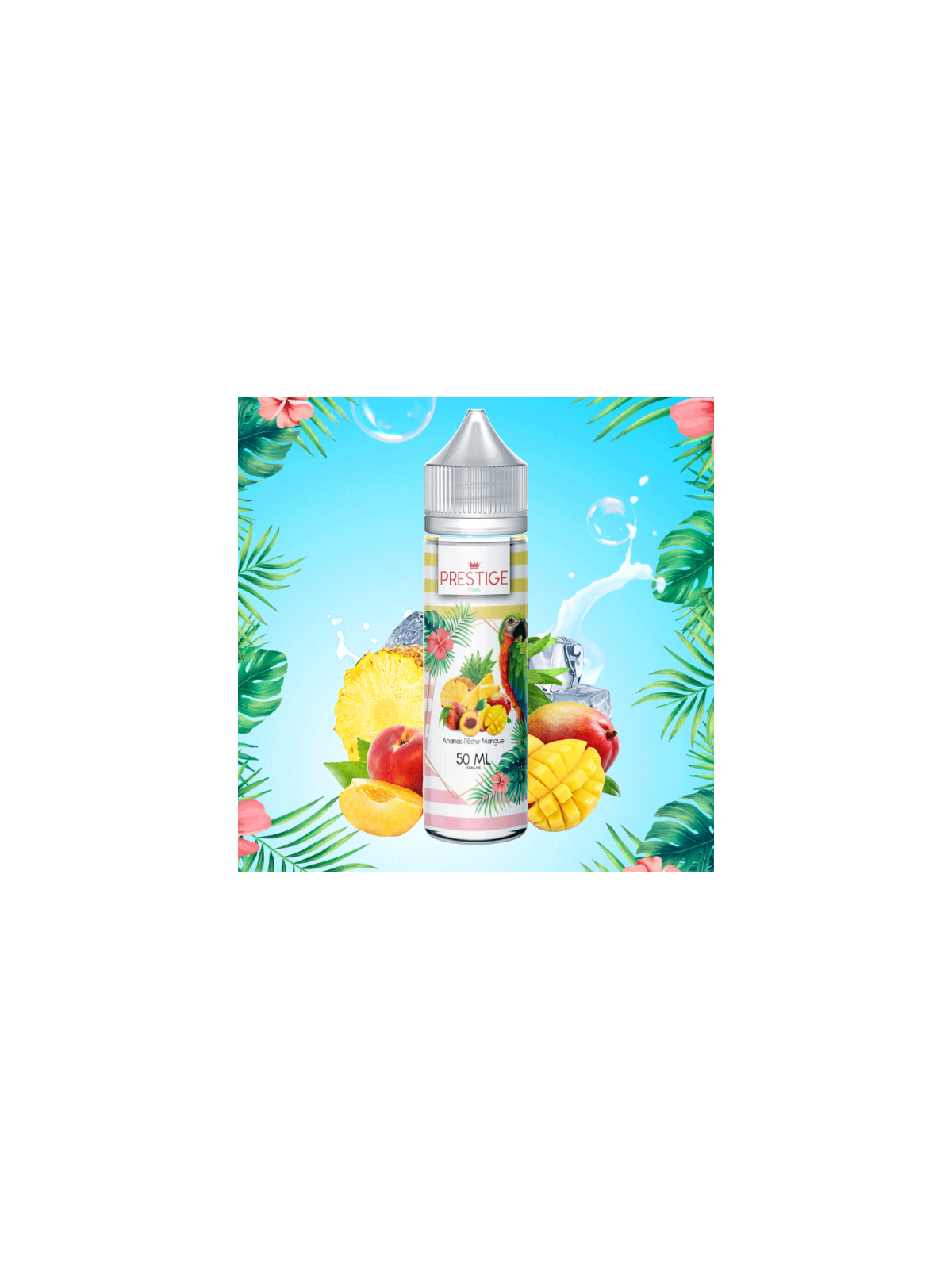 E-LIQUIDE PRESTIGE FRUITS ANANAS PÊCHE MANGUE 50ML - VAPE CONNECTION