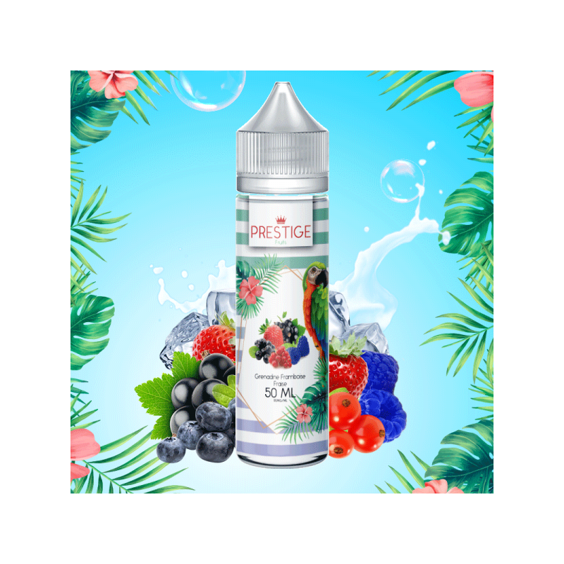 E-LIQUIDE PRESTIGE FRUITS GRENADINE FRAMBOISE FRAISE 50ML - VAPE CONNECTION
