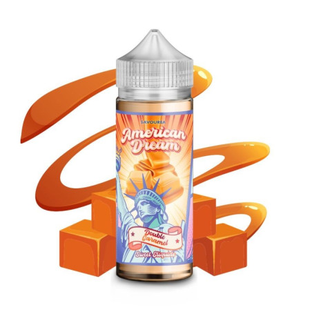 E-LIQUIDE AMERICAN DREAM DOUBLE CARAMEL 100ML - SAVOUREA