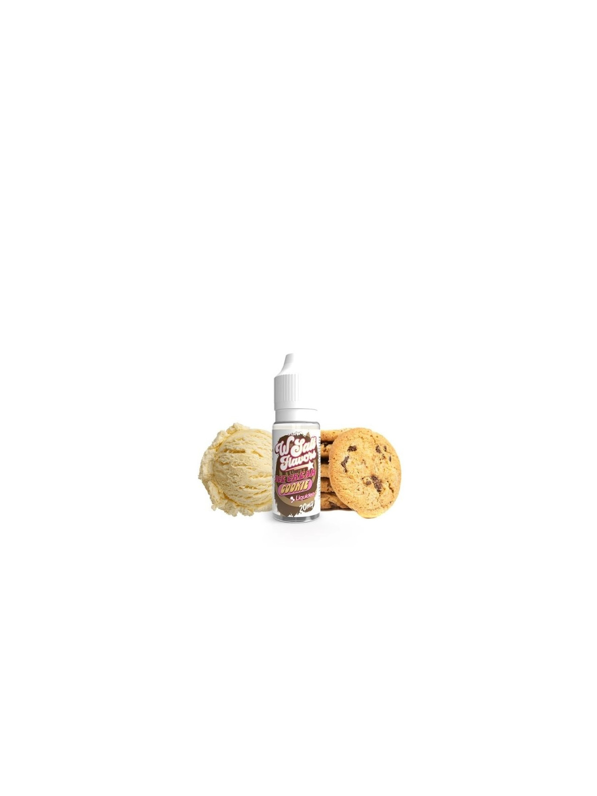 E-LIQUIDE WSALT FLAVORS ICE CREAM COOKIE SELS DE NICOTINE 10ML - LIQUIDEO