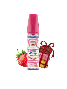 E-LIQUIDE STRAWBERRY MACARON 50ML - DINNER LADY