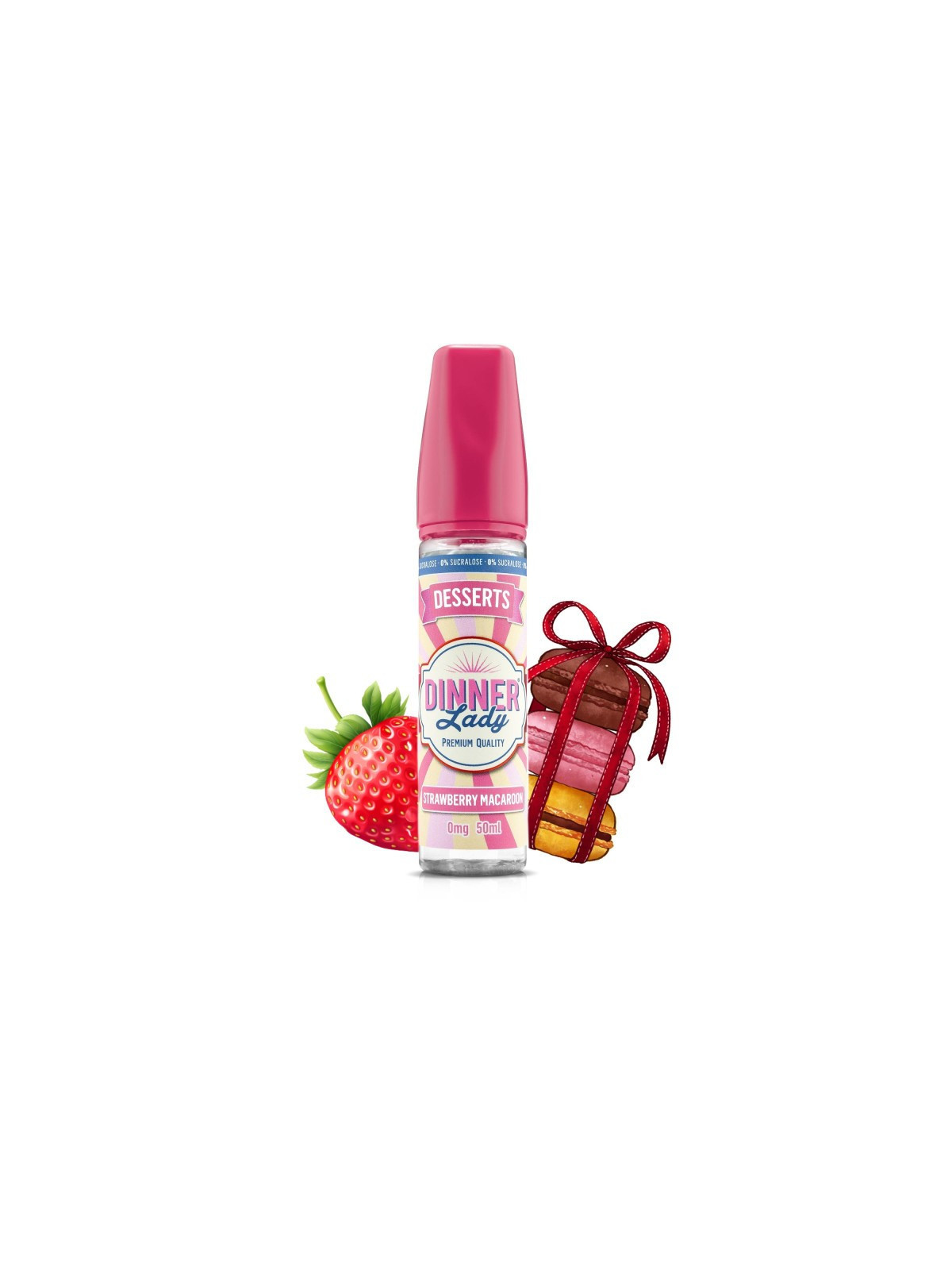 E-LIQUIDE STRAWBERRY MACARON 50ML - DINNER LADY
