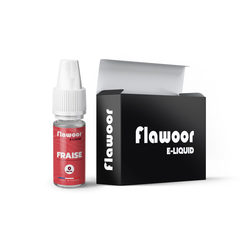 E-LIQUIDE FLAWOOR E-LIQUID FRAISE 10ML - FLAWOOR