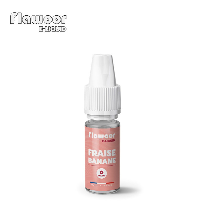 E-LIQUIDE FLAWOOR E-LIQUID FRAISE BANANE 10ML - FLAWOOR