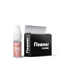 E-LIQUIDE FLAWOOR E-LIQUID FRAISE BANANE 10ML - FLAWOOR