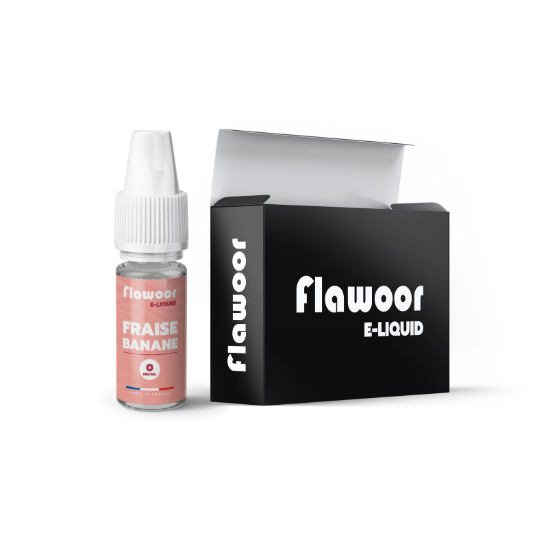 E-LIQUIDE FLAWOOR E-LIQUID FRAISE BANANE 10ML - FLAWOOR