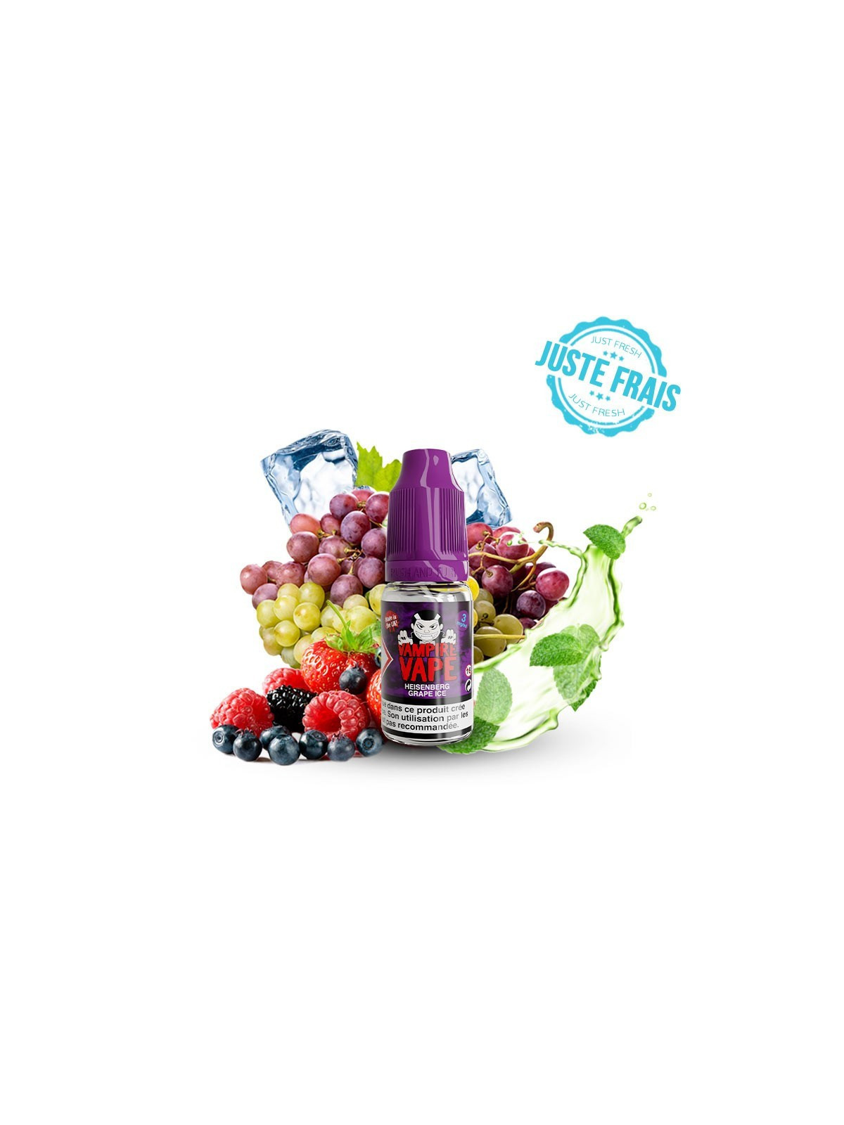 E-LIQUIDE HEISENBERG GRAPE ICE 10ML - VAMPIRE VAPE