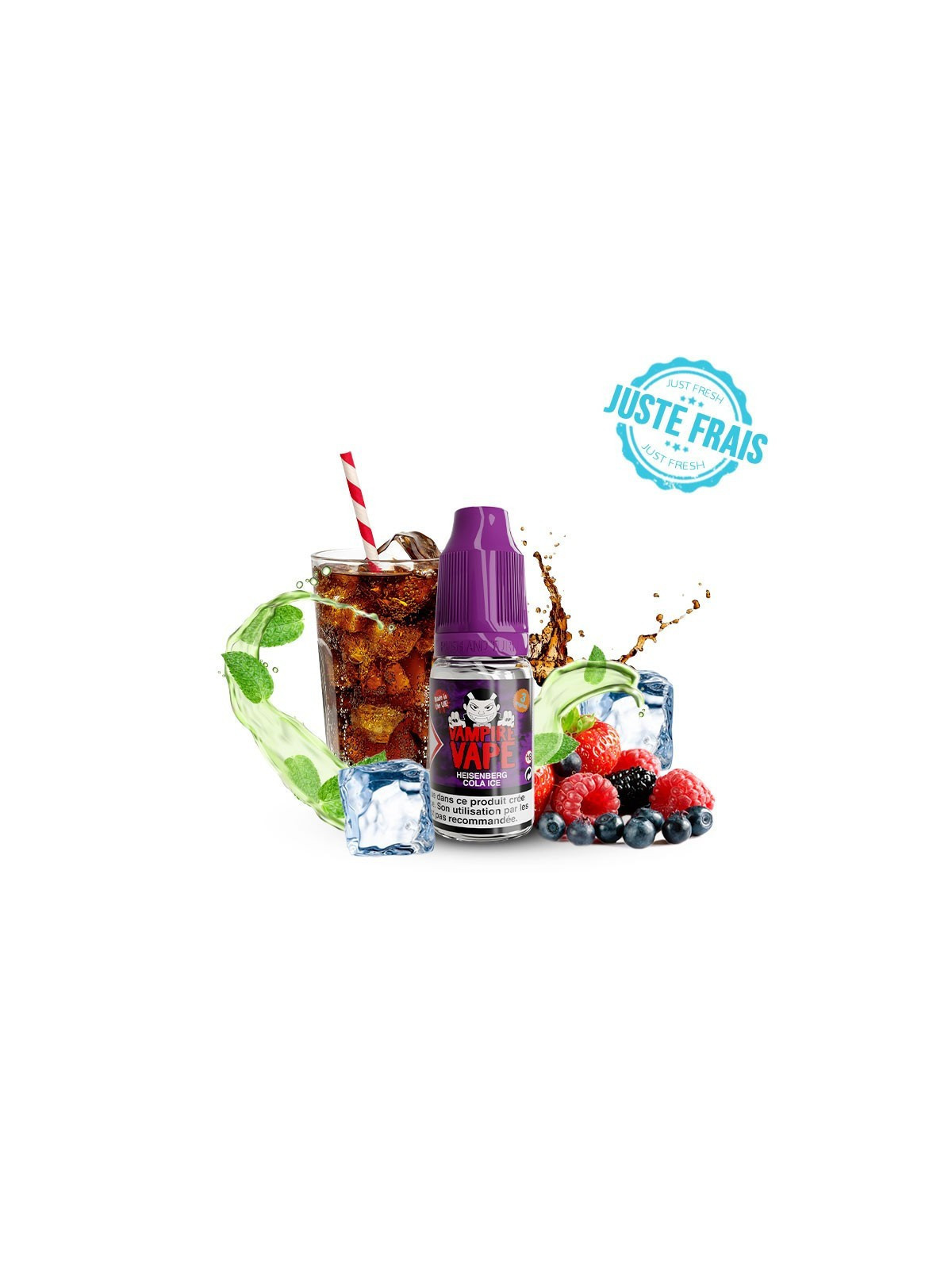 E-LIQUIDE HEISENBERG COLA ICE 10ML - VAMPIRE VAPE